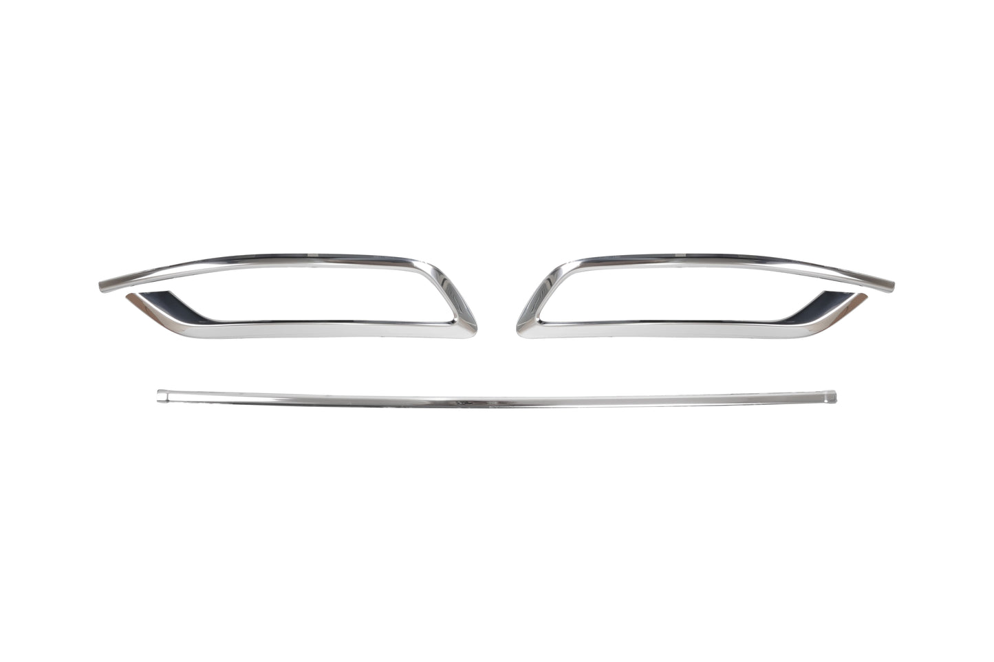 Volkswagen Passat B8.5 Facelift (2019-2023) Stainless Steel Chrome Rear Bumper Diffuser Single Exhaust Styling Trim