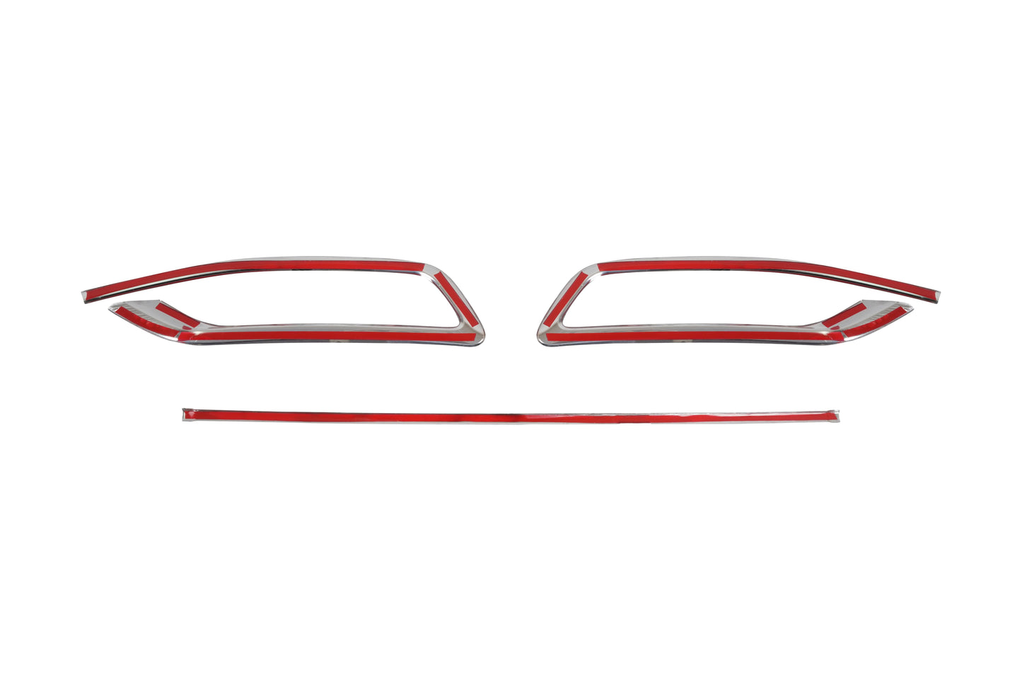 Volkswagen Passat B8.5 Facelift (2019-2023) Stainless Steel Chrome Rear Bumper Diffuser Single Exhaust Styling Trim