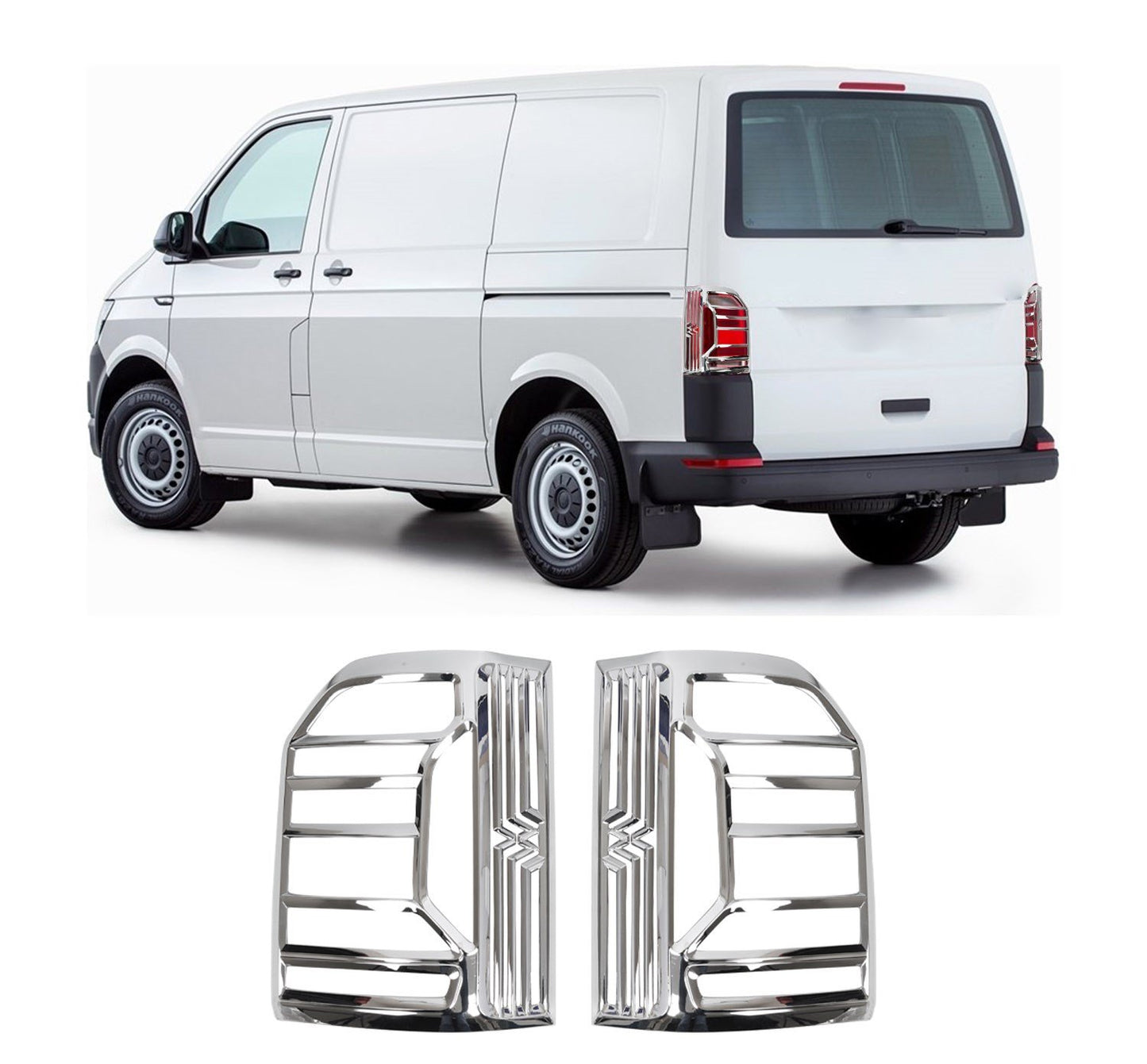 Volkswagen Transporter T6 (2016-2019) Chrome ABS Tail Light Frames