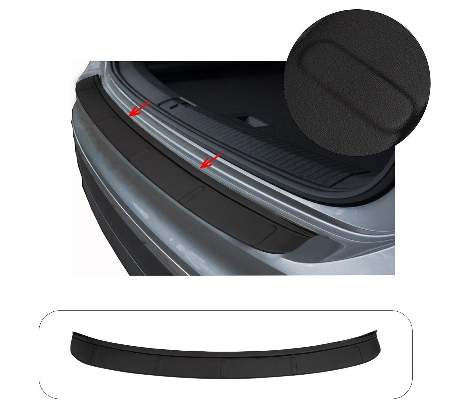 Volkswagen Tiguan MK2 (2016-Present) Heavy-Duty Wide ABS Rear Bumper Protector Guard
