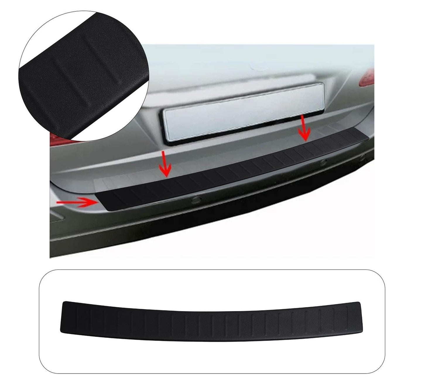 Mercedes-Benz C-Class Estate S205 / W205 T-Modell (2014-2021) Heavy-Duty Wide ABS Rear Bumper Protector Guard
